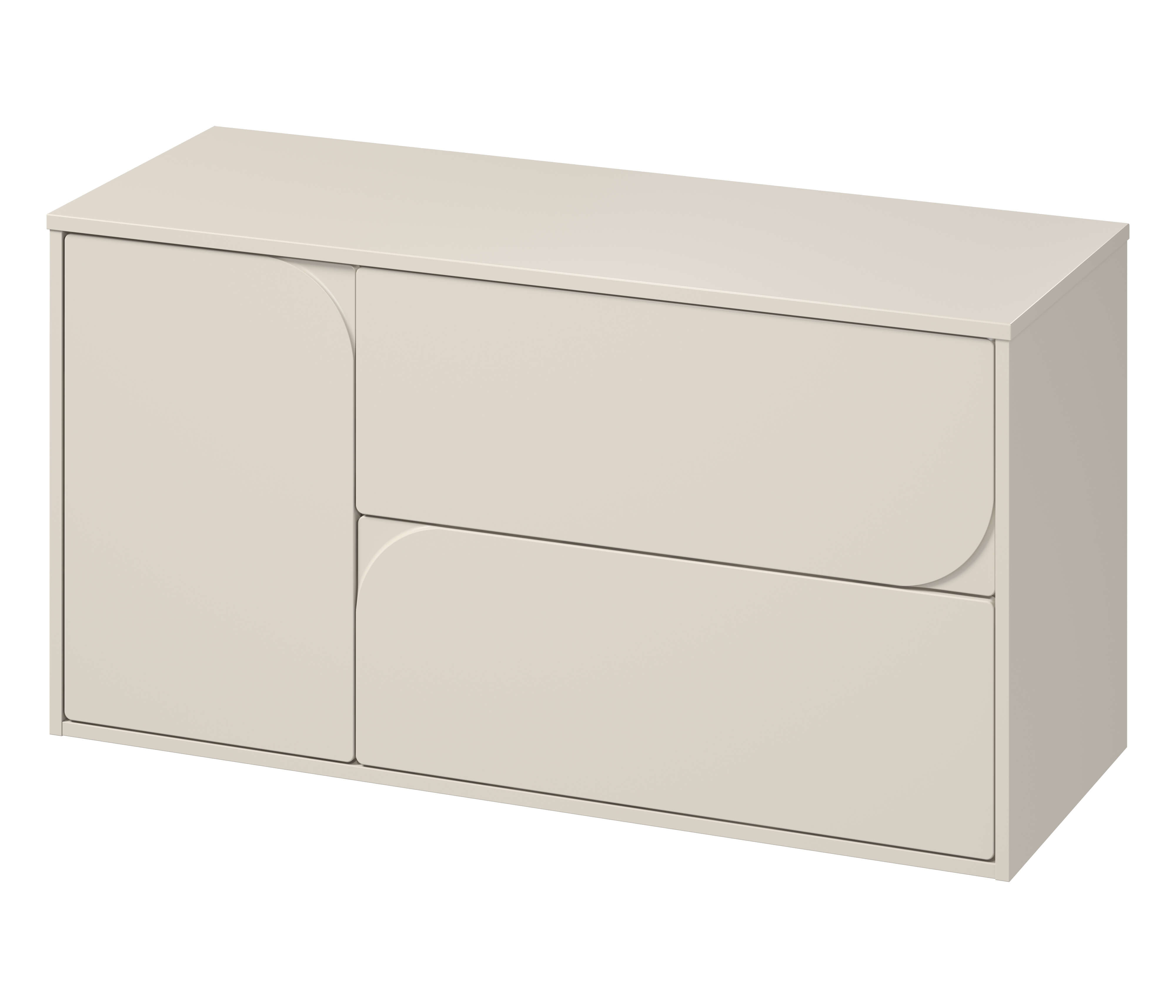 Cersanit Crea II Badschrank 120x45x61.8 cm Unterschrank hängend beige S1062–002