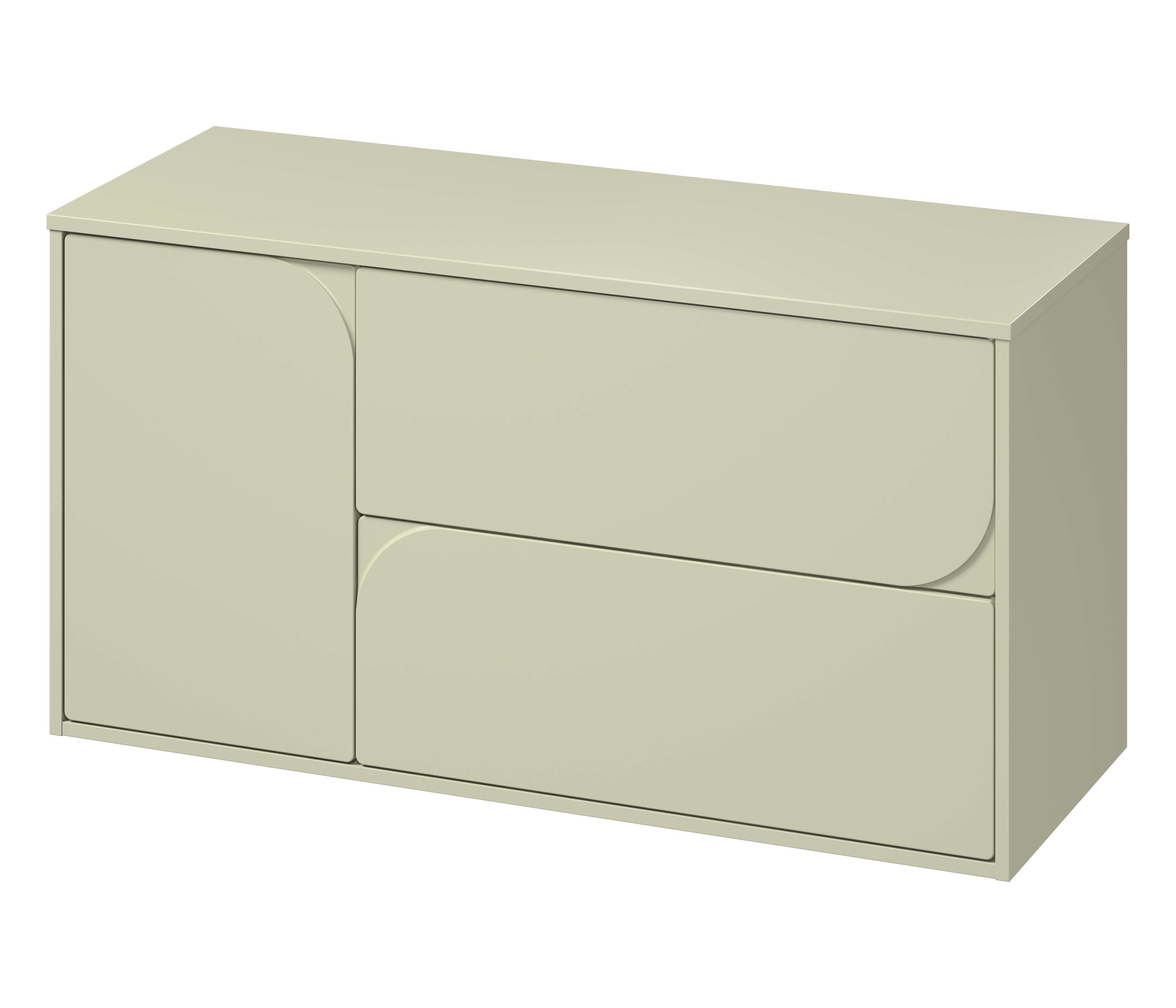 Cersanit Crea II Badschrank 120x45x61.8 cm Unterschrank hängend grün S1062–003