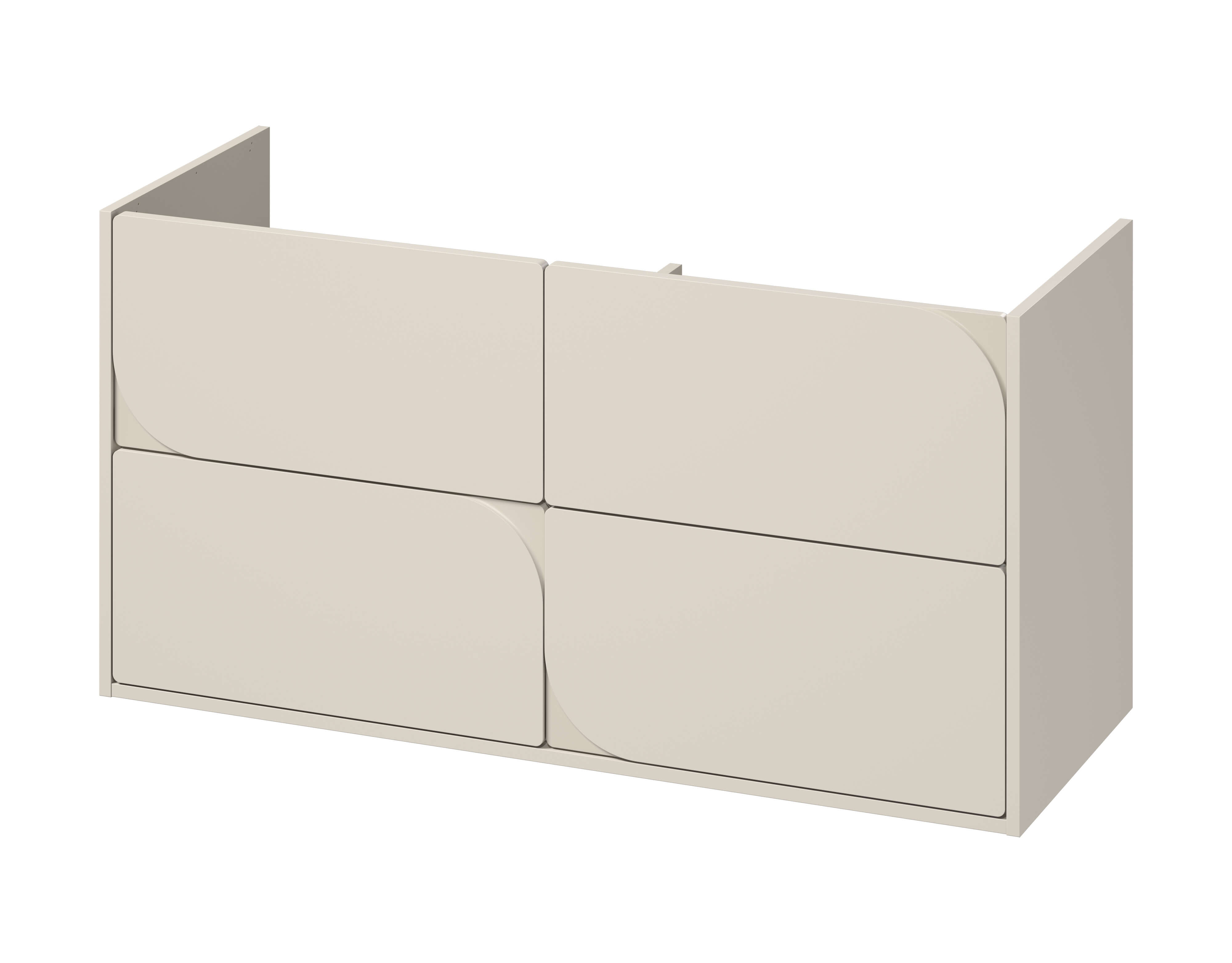 Cersanit Crea II Badschrank 119.4x44.7x62.1 cm Unterschrank hängend beige S1058–028