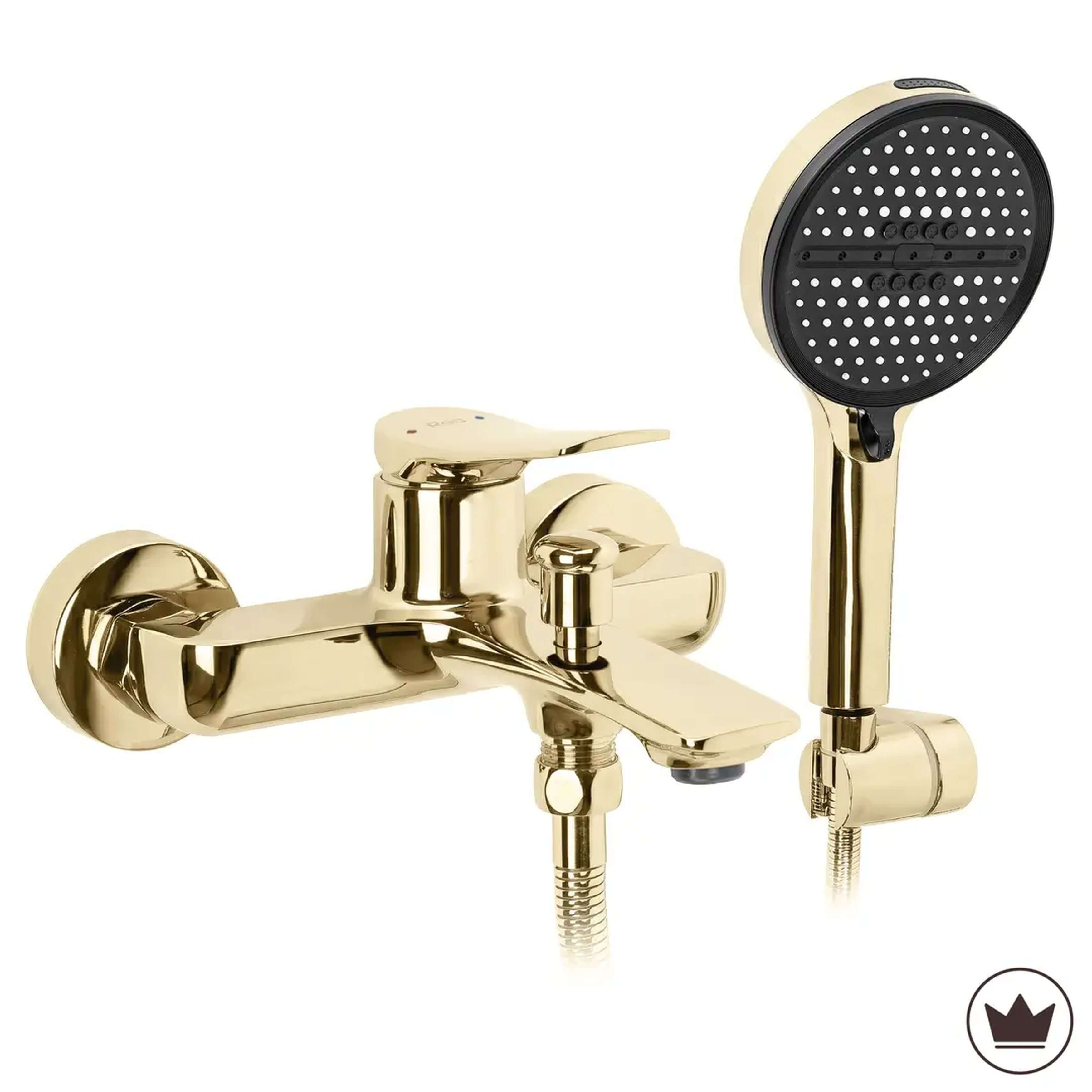 Rea Vision Badewannen- und Duscharmatur Wandmontage gold REA-B6736