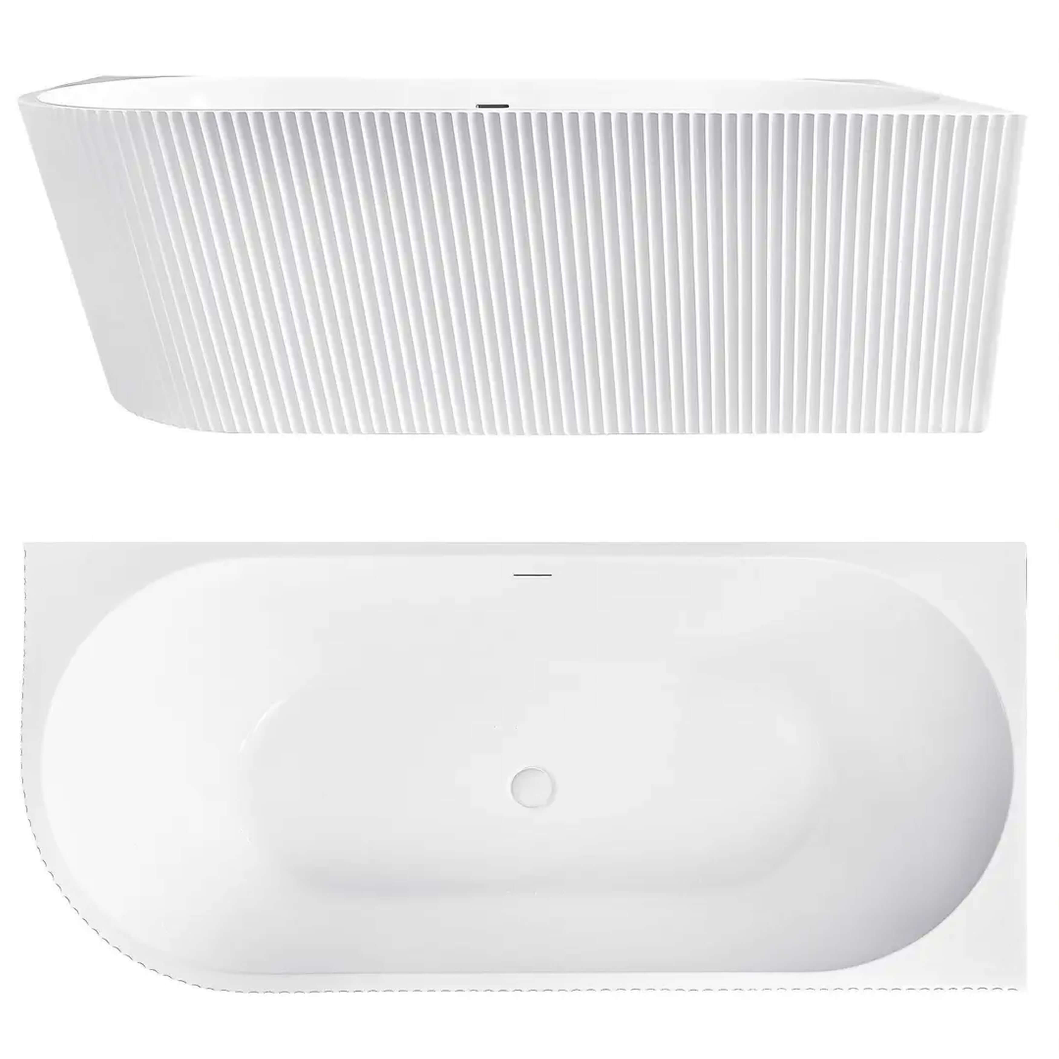 Rea Wenus Eckbadewanne 170x80 cm rechtsseitig weiß REA-W0130