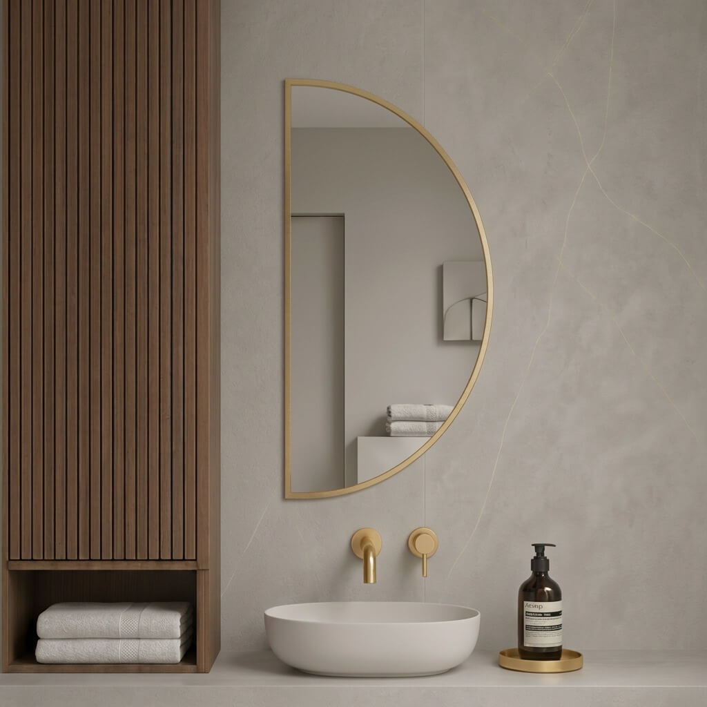 Baltica Design Aluma Spiegel 50x100 cm gold 5904107933726
