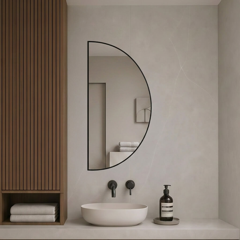 Baltica Design Aluma Spiegel 40x80 cm schwarz 5904107933696