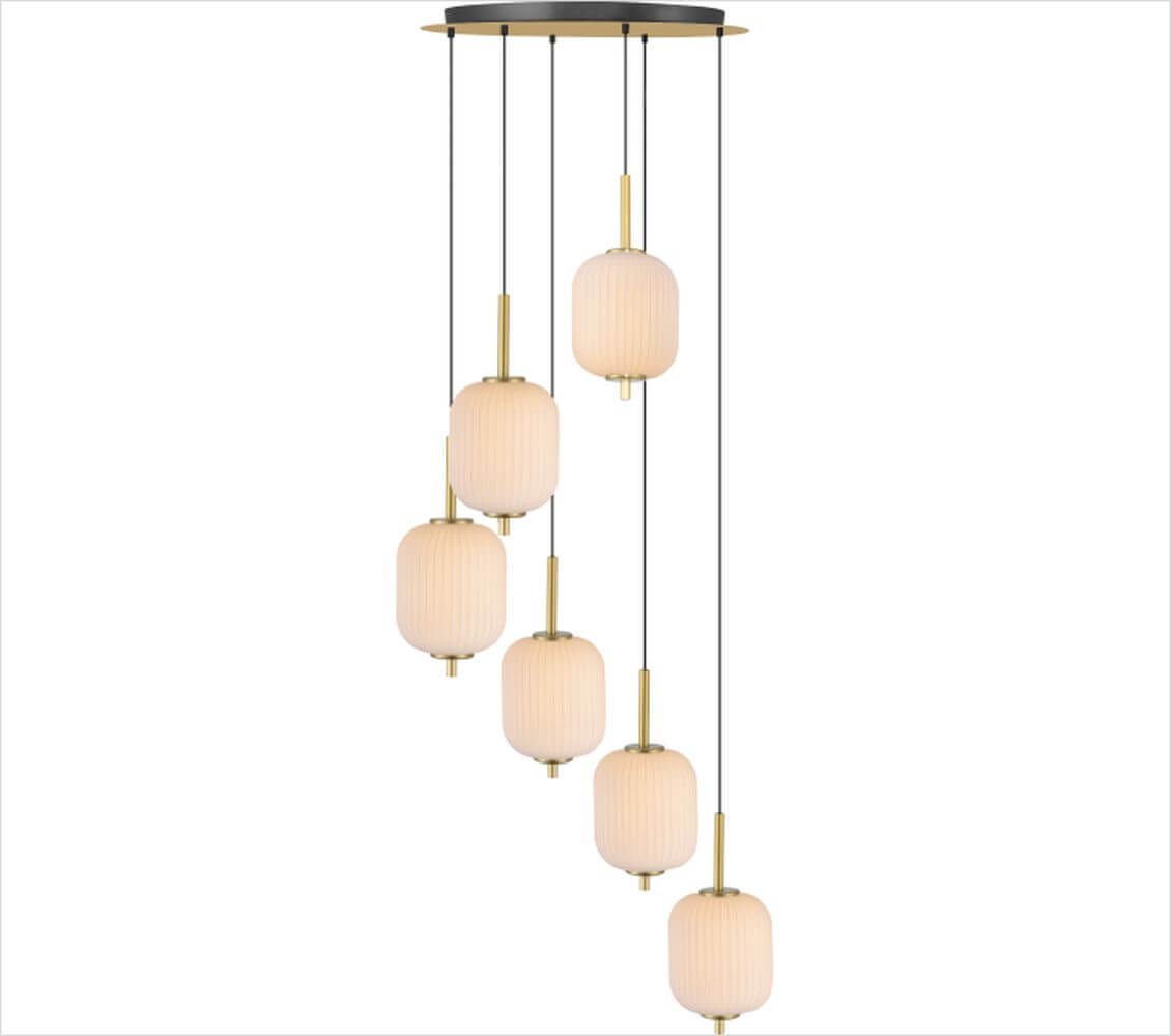 Zuma Line Akari Pendelleuchte 6x34 W gold DU31288A/34W