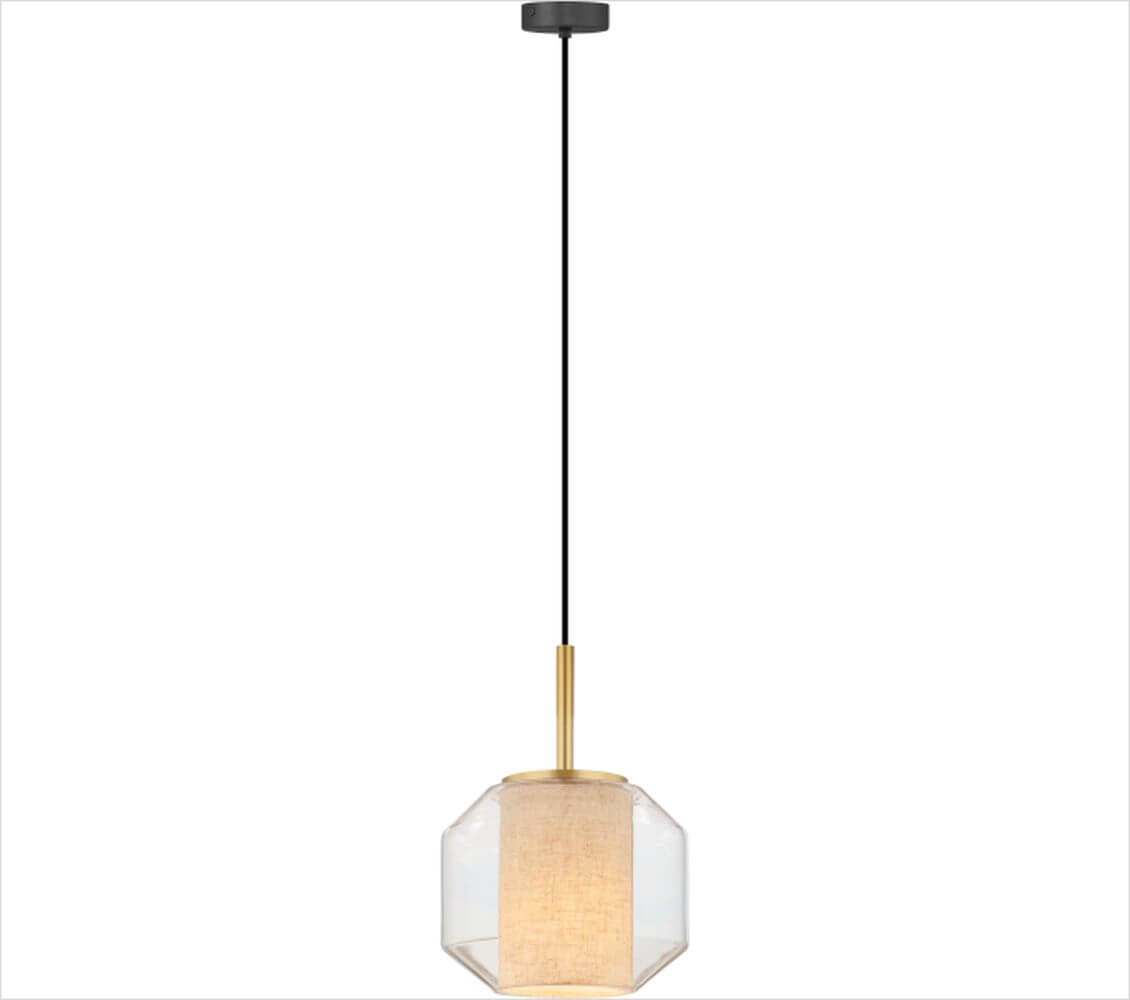 Zuma Line Solix Pendelleuchte 1x25 W schwarz-gold DU32201/1L