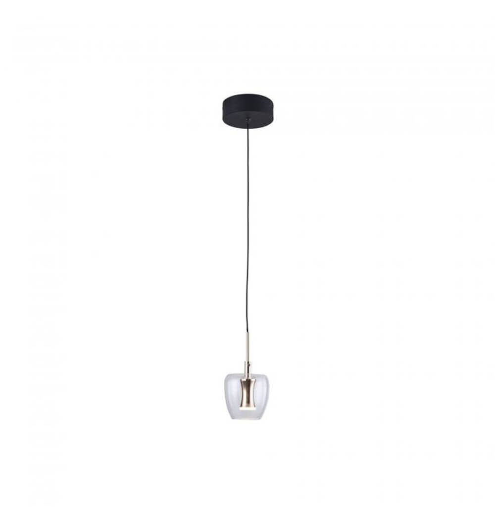 Zuma Line Nelson Pendelleuchte 1x3 W schwarz-gold MD2291-1A-3BGN