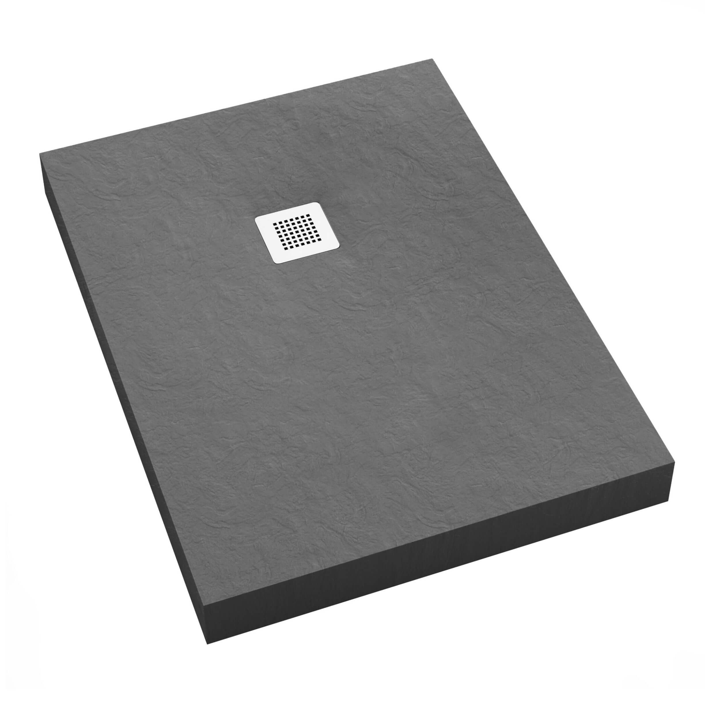 Schedpol New Horizons Grey Stone Rechteckige Duschwanne 180x80 cm grau 3.3314/S/ST-M2
