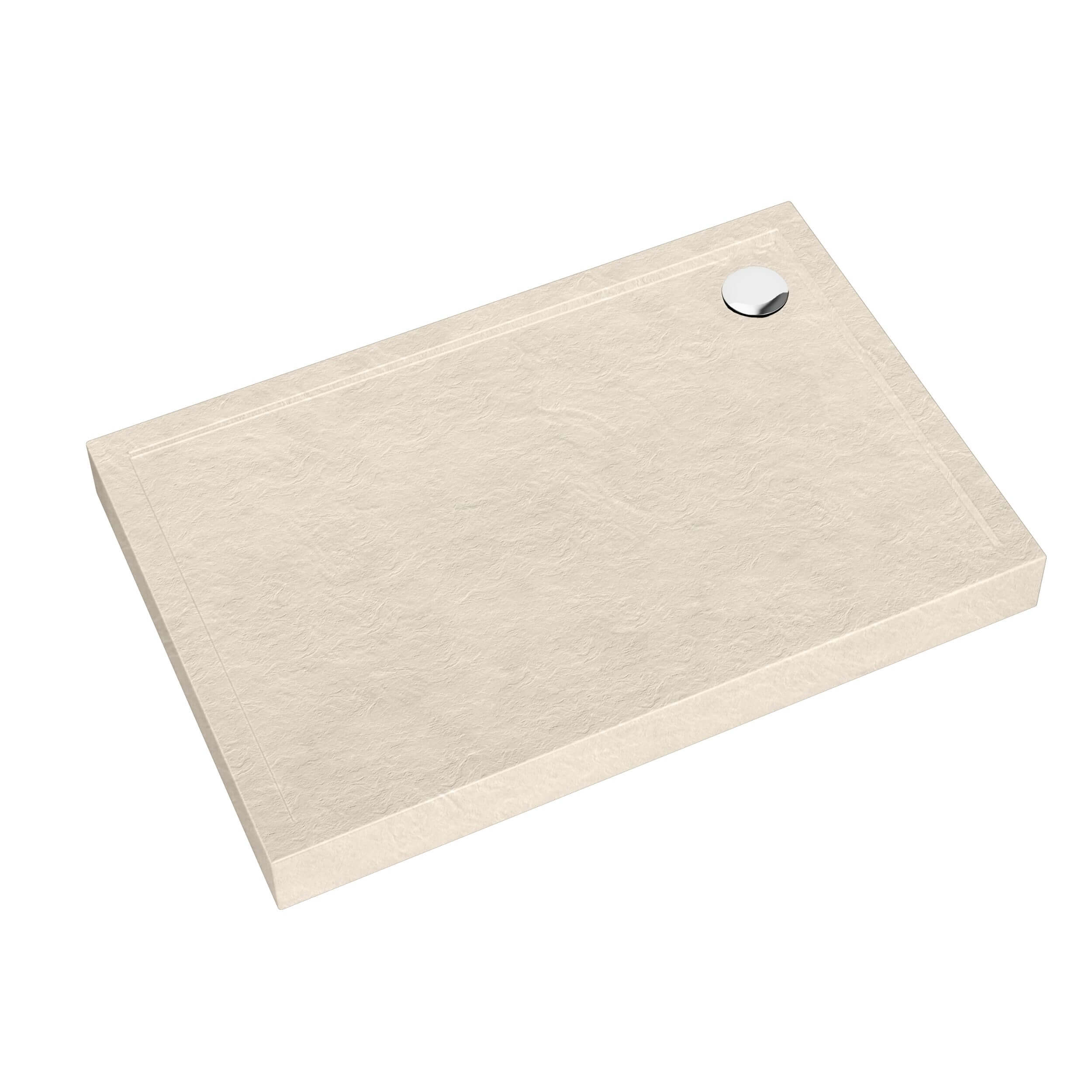 Schedpol Caspar New Cashmere Stone Rechteckige Duschwanne 120x80 cm beige 3.2333/PK/ST