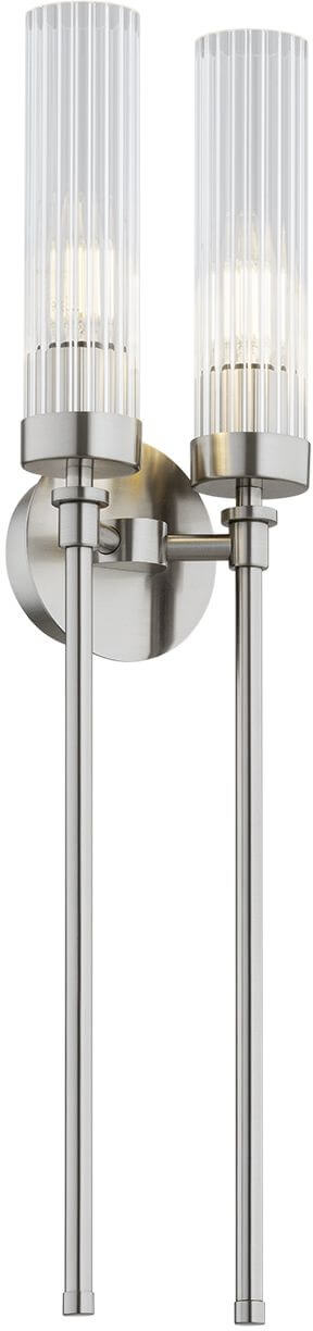 Argon Preston Wandleuchte 2x7 W transparent-nikel 7293