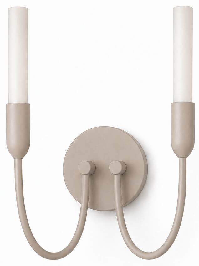 Argon Augustine Wandleuchte 2x6 W weiß-beige 7300