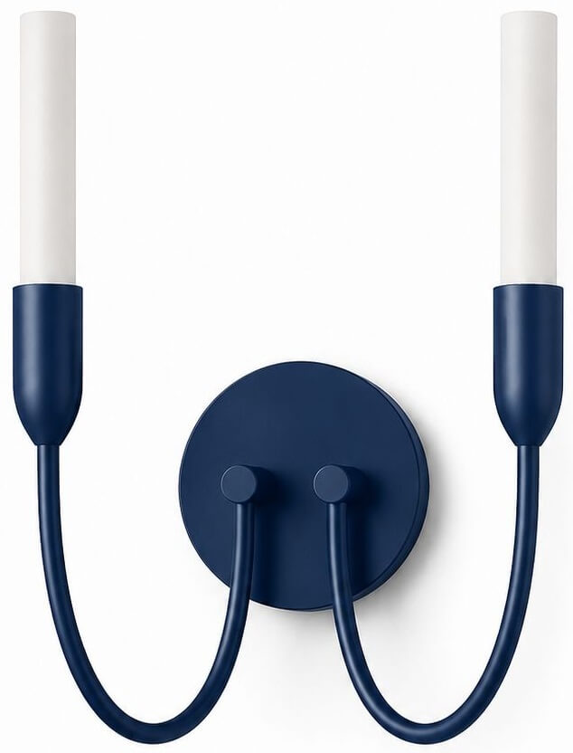 Argon Augustine Wandleuchte 2x6 W weiß-marineblau 7305