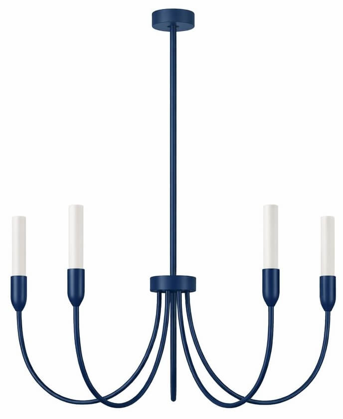 Argon Augustine Pendelleuchte 5x6 W weiß-marineblau 2204