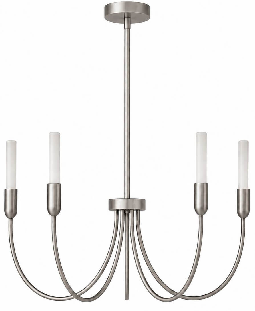 Argon Augustine Pendelleuchte 5x6 W weiß-nickel 2205