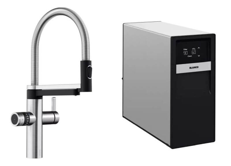 Set Grundeinheit Blanco Drink Soda 527633, Küchenarmatur für Wasserfilter Blanco Evol-S Pro 526254