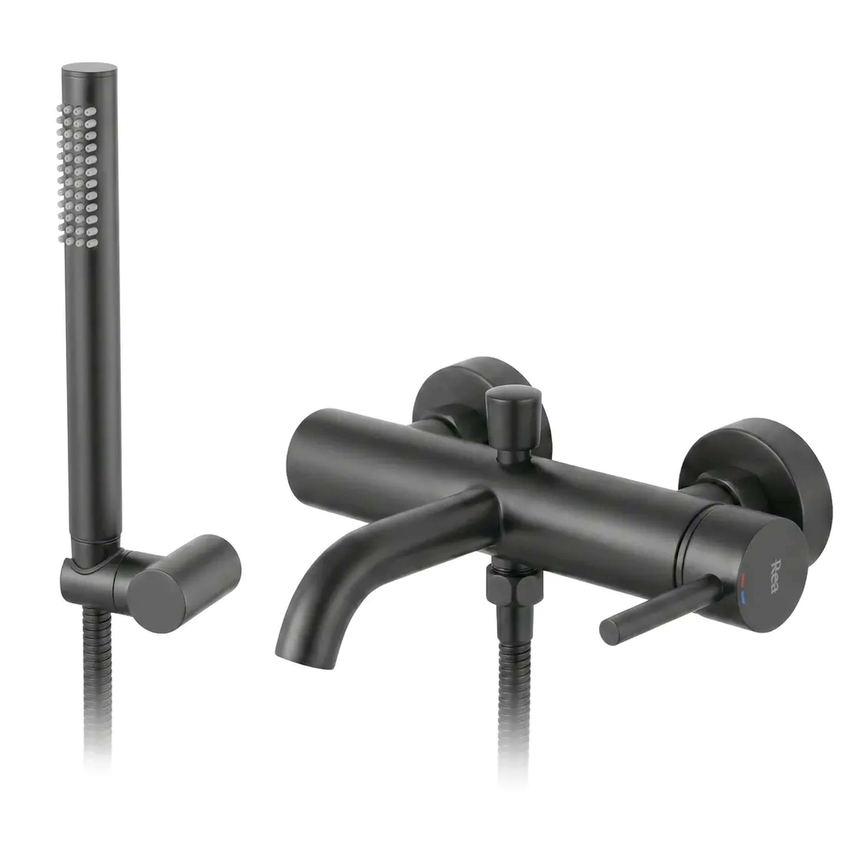 Rea Lungo Badewannen- und Duscharmatur Wandmontage graphit REA-B6384