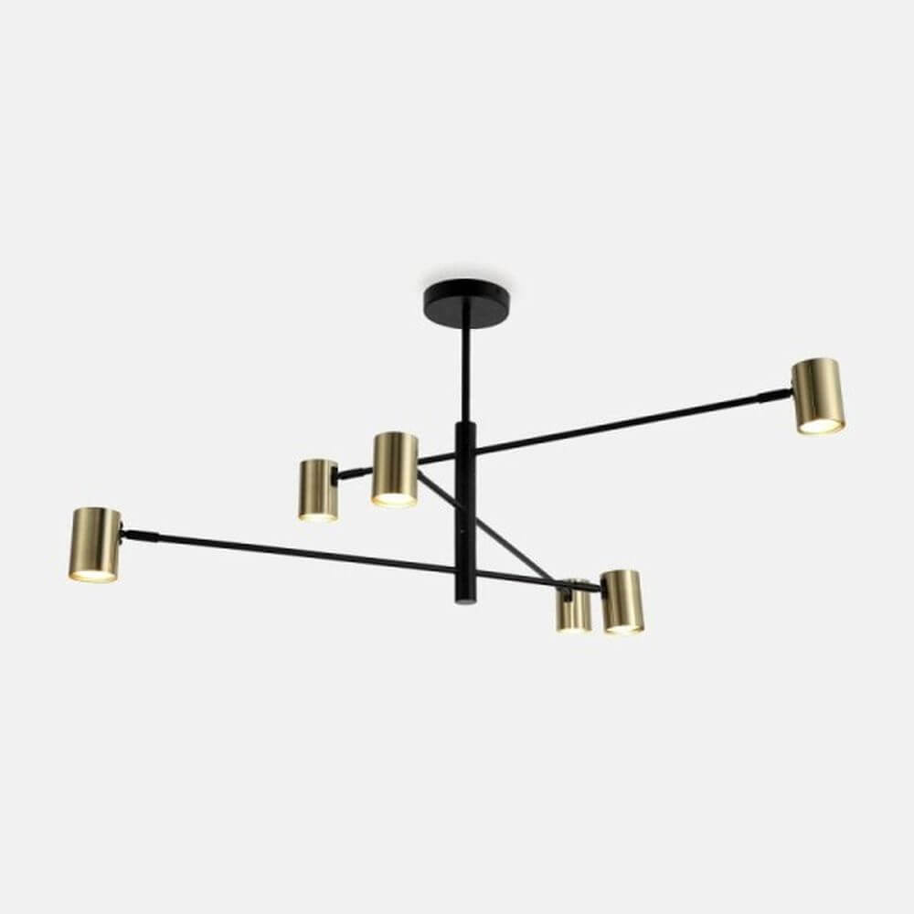 Zuma Line Pedro Deckenlampe 6x5 W schwarz-gold PEN4104-6GD+BK
