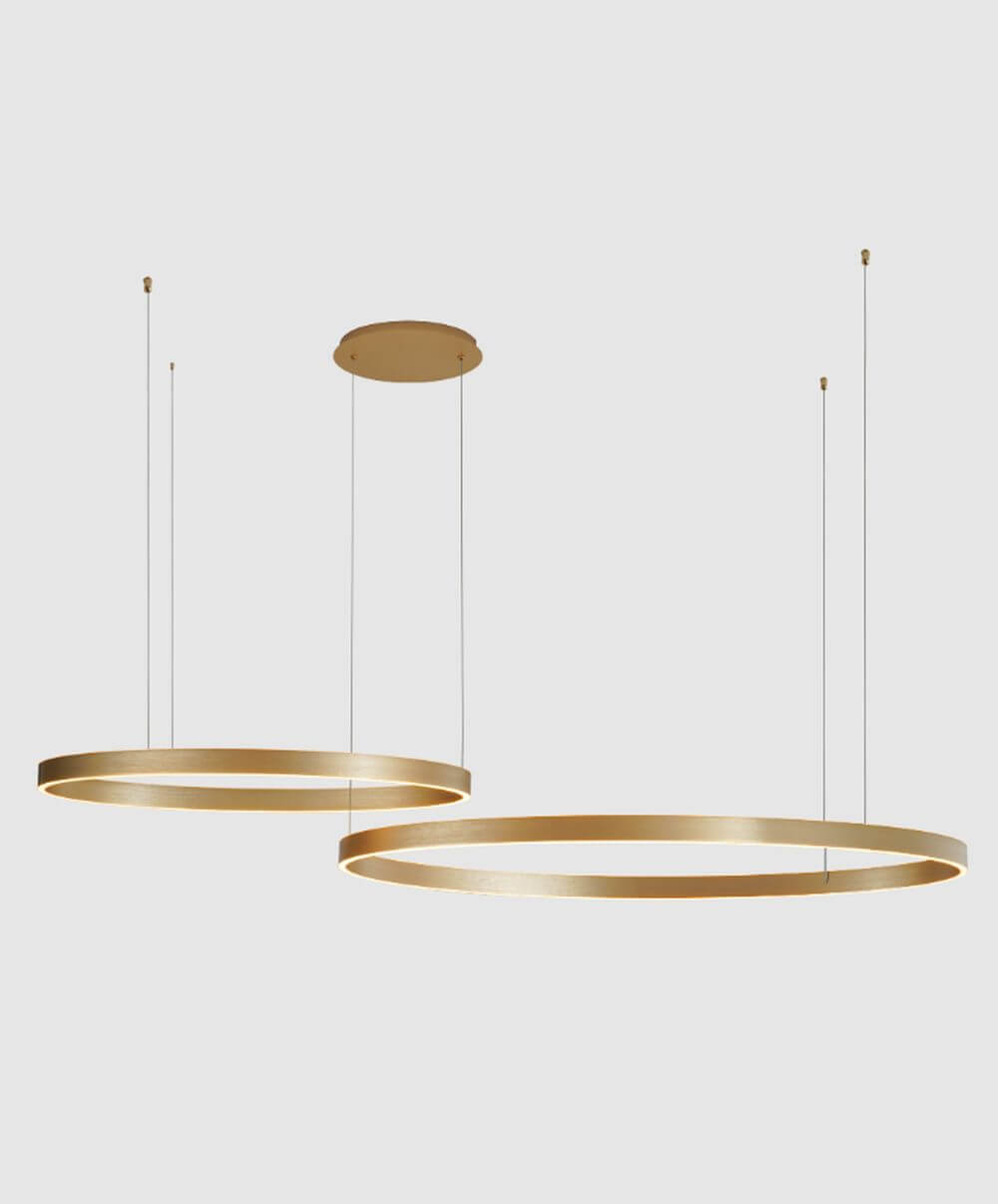 Zuma Line Isak Pendelleuchte 2x100 W gold 250067-GD