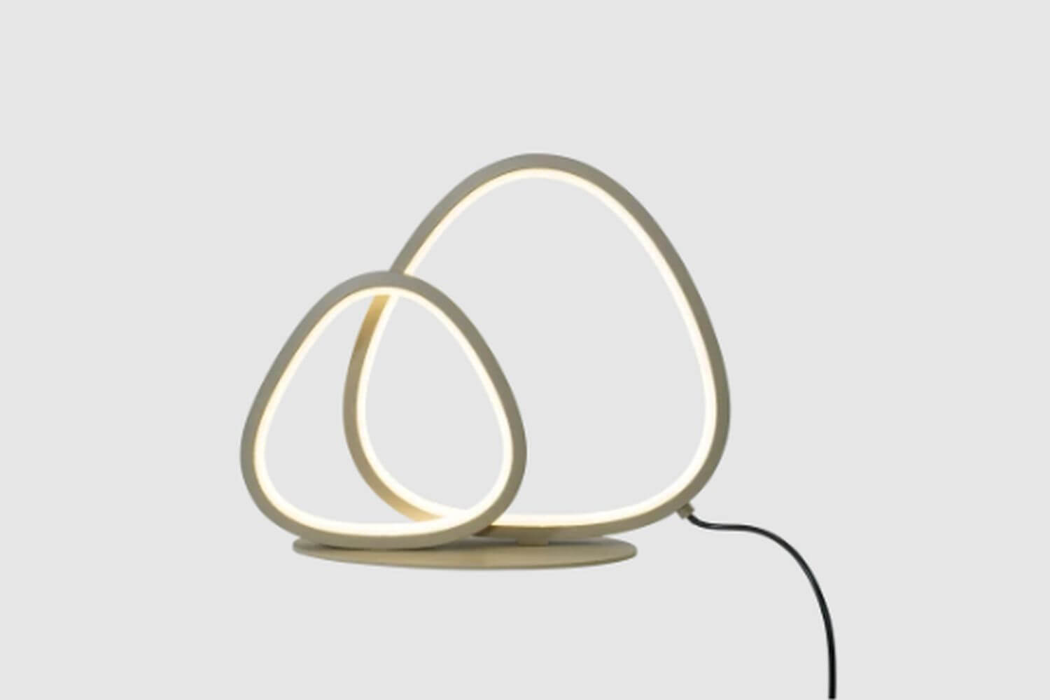 Zuma Line Huron Tischlampe 2x14 W beige 250015T2-BE