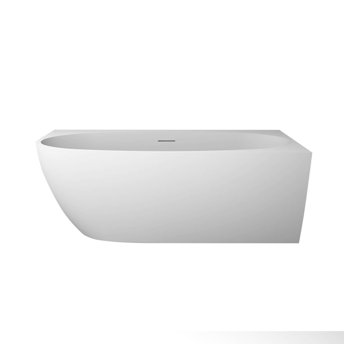 Oltens Luma Eckbadewanne 160x75 cm oval weiß 11013000