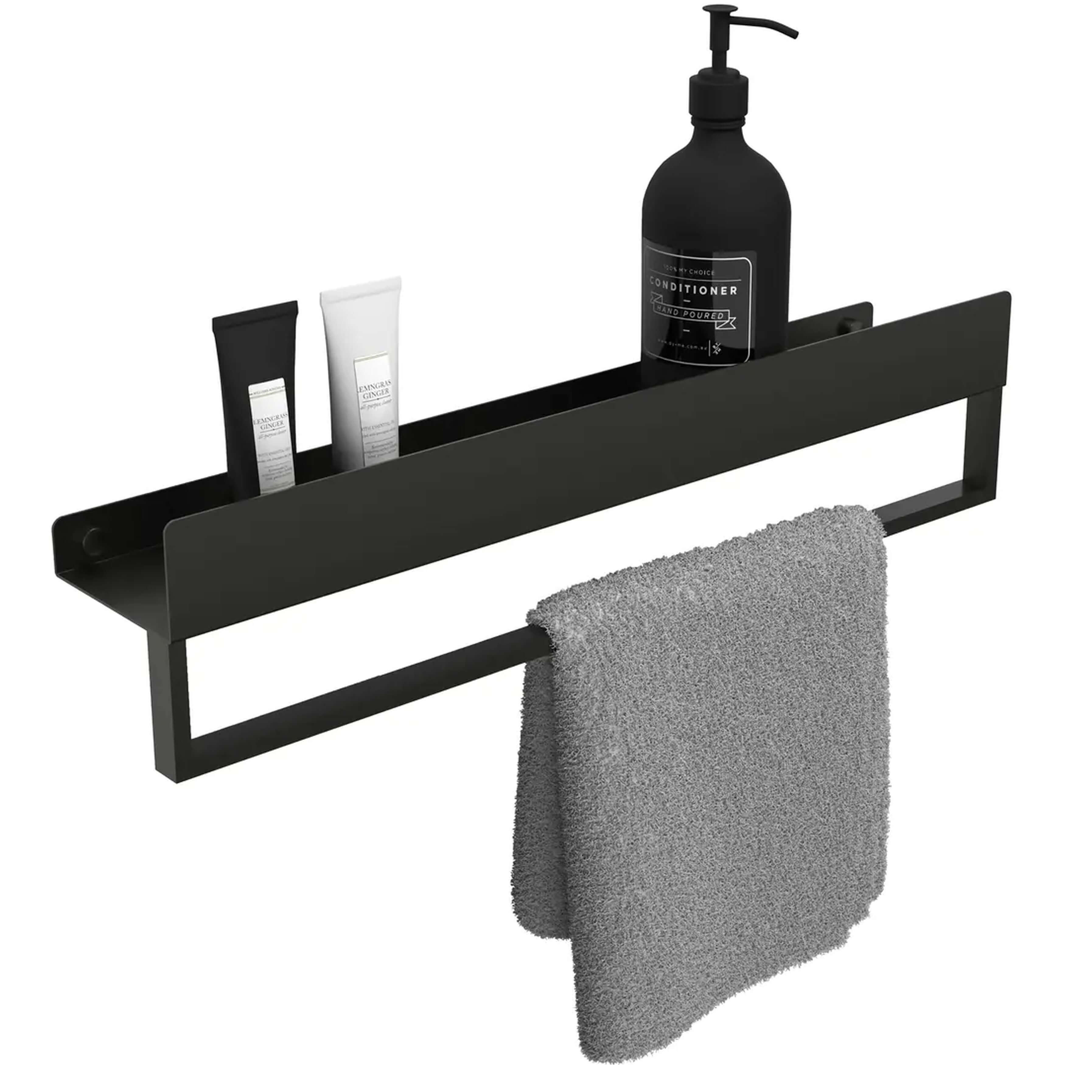 Rea SF01 Badezimmerregal 60 cm schwarz REA-06002