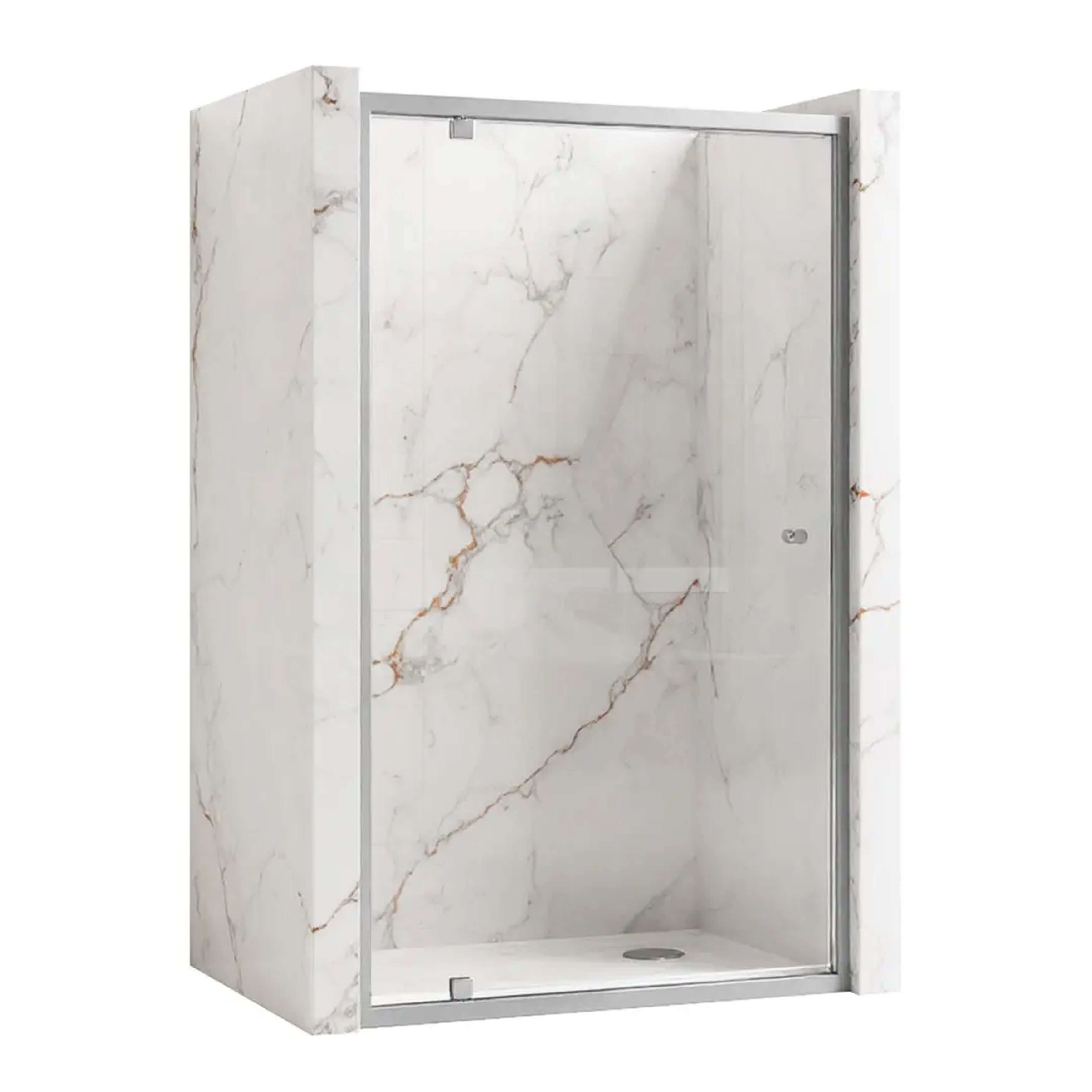 Rea Primo Swing Duschtüren 100 cm aufklappbar chrom Glanz/durchsichtiges Glas REA-K5057