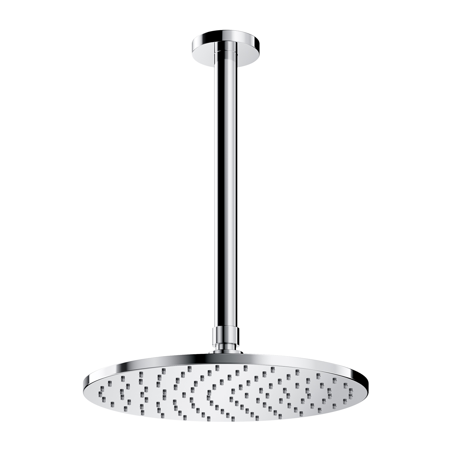 Omnires SlimLine Kopfbrause mit Brausearm 25x25 cm rund chrom WSSET1CR