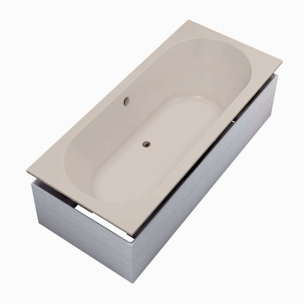 Schedline Celestia Cashmere Mat SET Rechteckige Badewanne 180x80 cm 3WSP.CS1P-18080/PK/MG