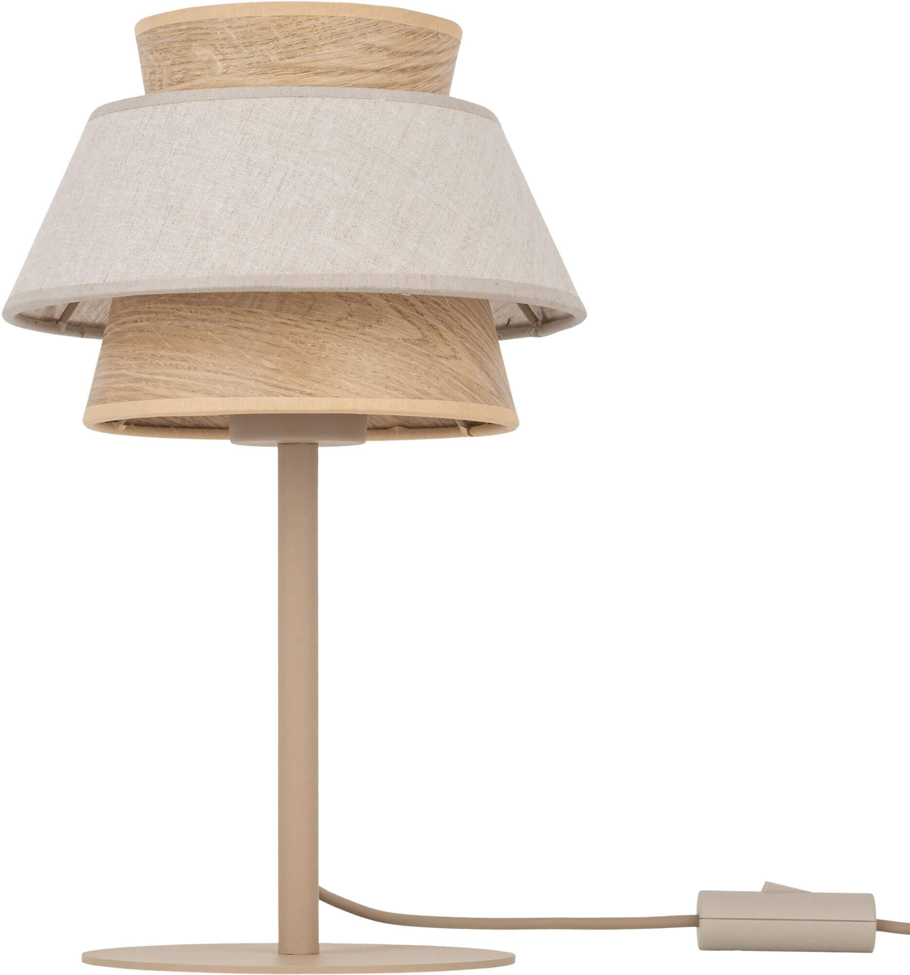 TK Lighting Kalum Tischlampe 1x15 W beige 16222