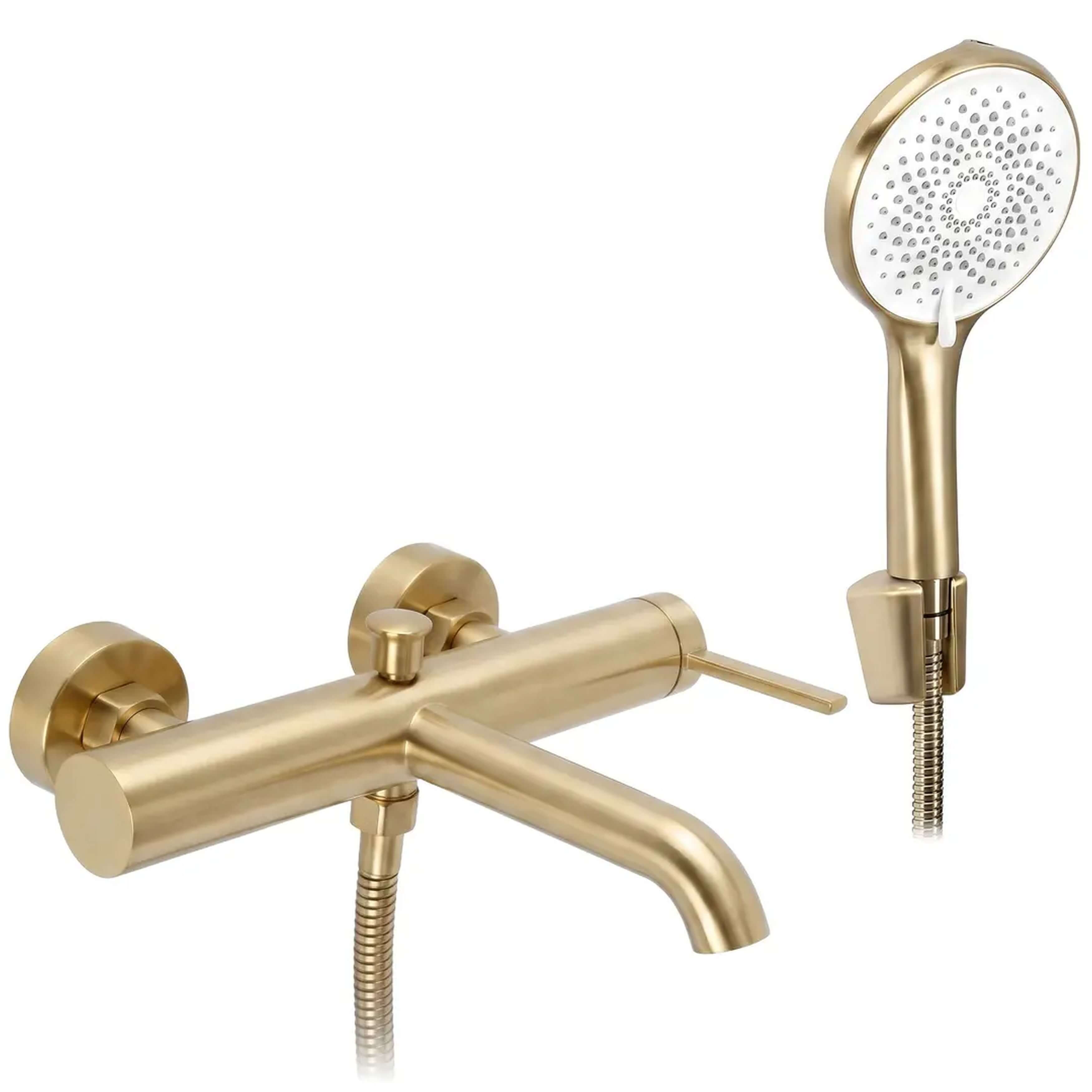 Rea Rivo Badewannen- und Duscharmatur Wandmontage gold REA-B9338