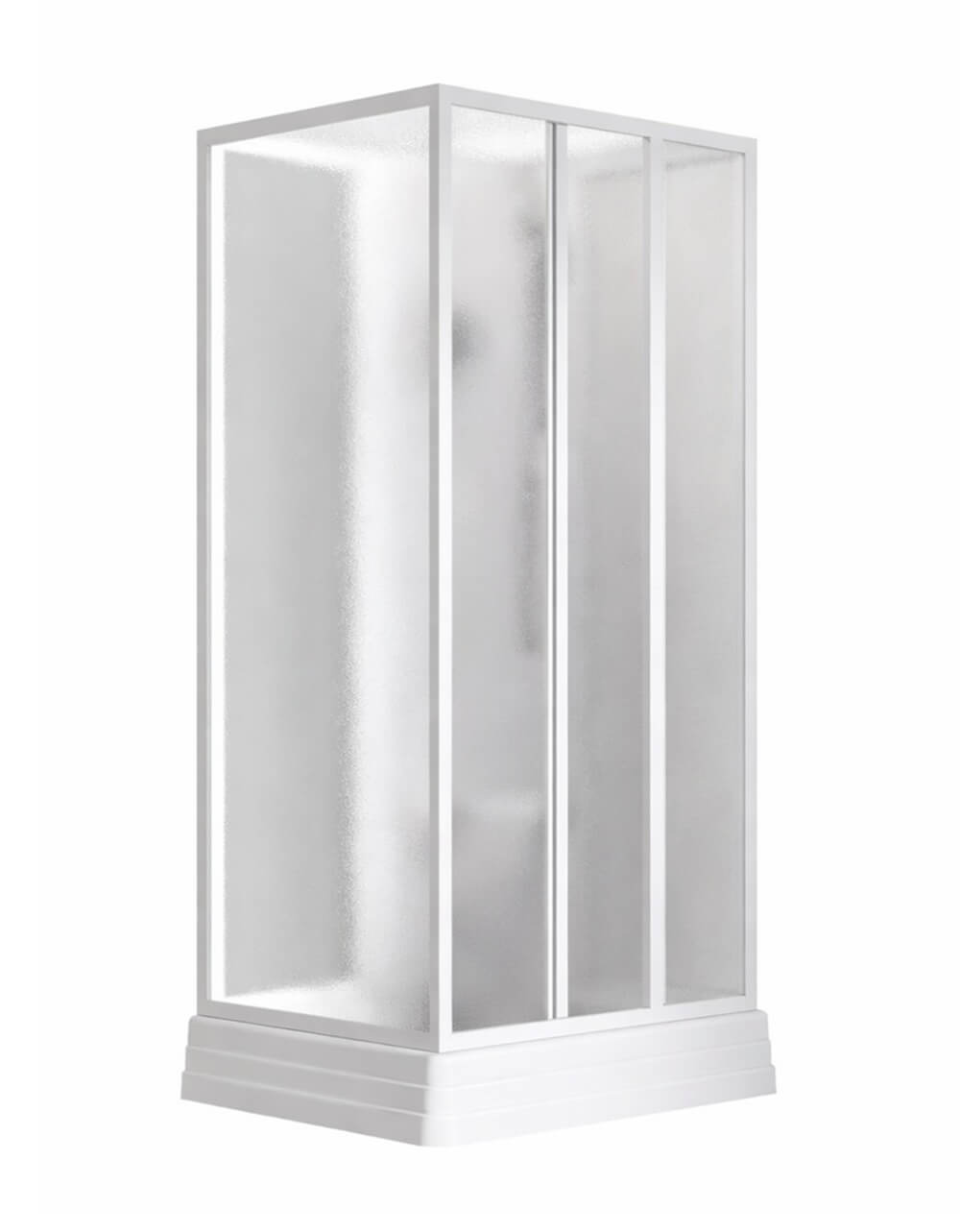 Ravak Supernova Duschkabinen-Set mit Duschwanne 90x90 cm quadratisch weiß Glanz/ 83677112ZG