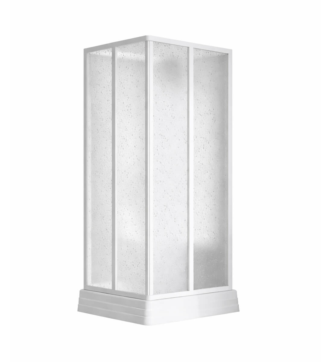 Ravak Supernova Duschkabinen-Set mit Duschwanne 80x80 cm quadratisch weiß Glanz/Polystyrol 8264411211
