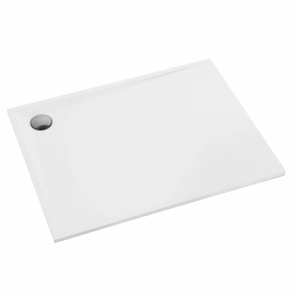 Schedline Libra White Mat Rechteckige Duschwanne 90x80 cm weiß 3SP.L1P-8090/B/MG