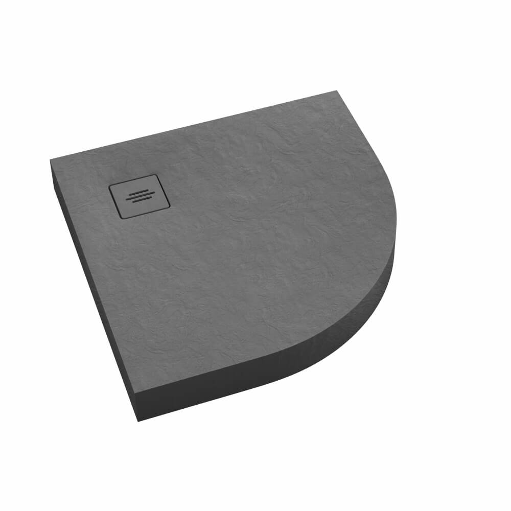 Schedline NonLimits Grey Stone Halbrunde Duschwanne 90x90 cm grau 3ST.N1O-9090/S/ST-M1/S/ST