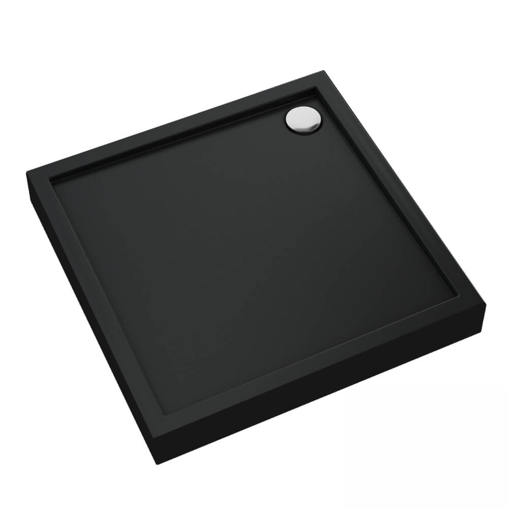 Schedline Cameron Black Mat Quadratische Duschwanne 90x90 cm schwarz 3ST.C1K-9090/C/MG