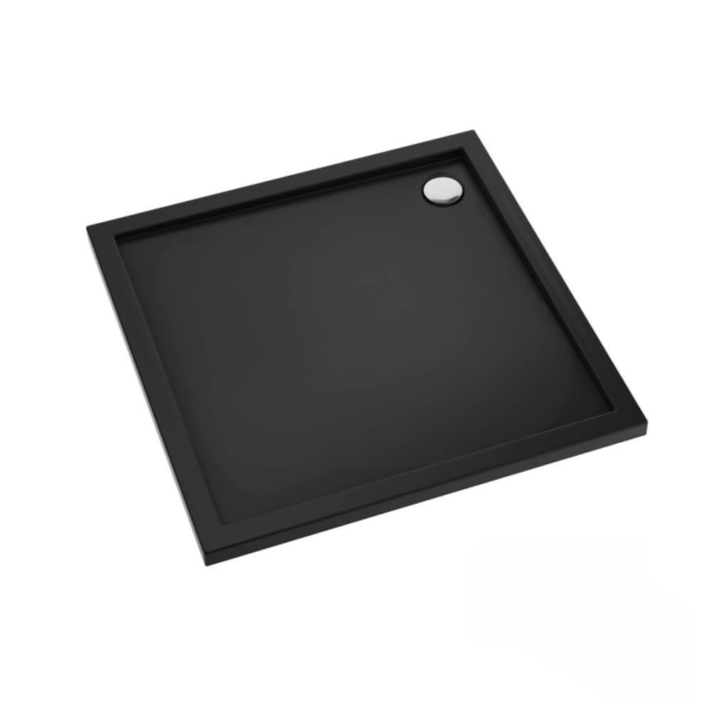 Schedline Sharper Black Mat Quadratische Duschwanne 90x90 cm schwarz 3S.S1K-9090/C/MG