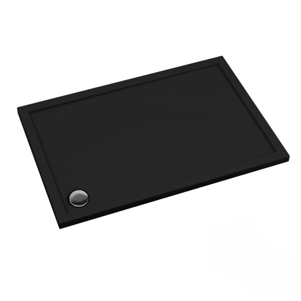 Schedline Sharper Black Mat Rechteckige Duschwanne 100x90 cm schwarz 3S.S1P-90100/C/MG