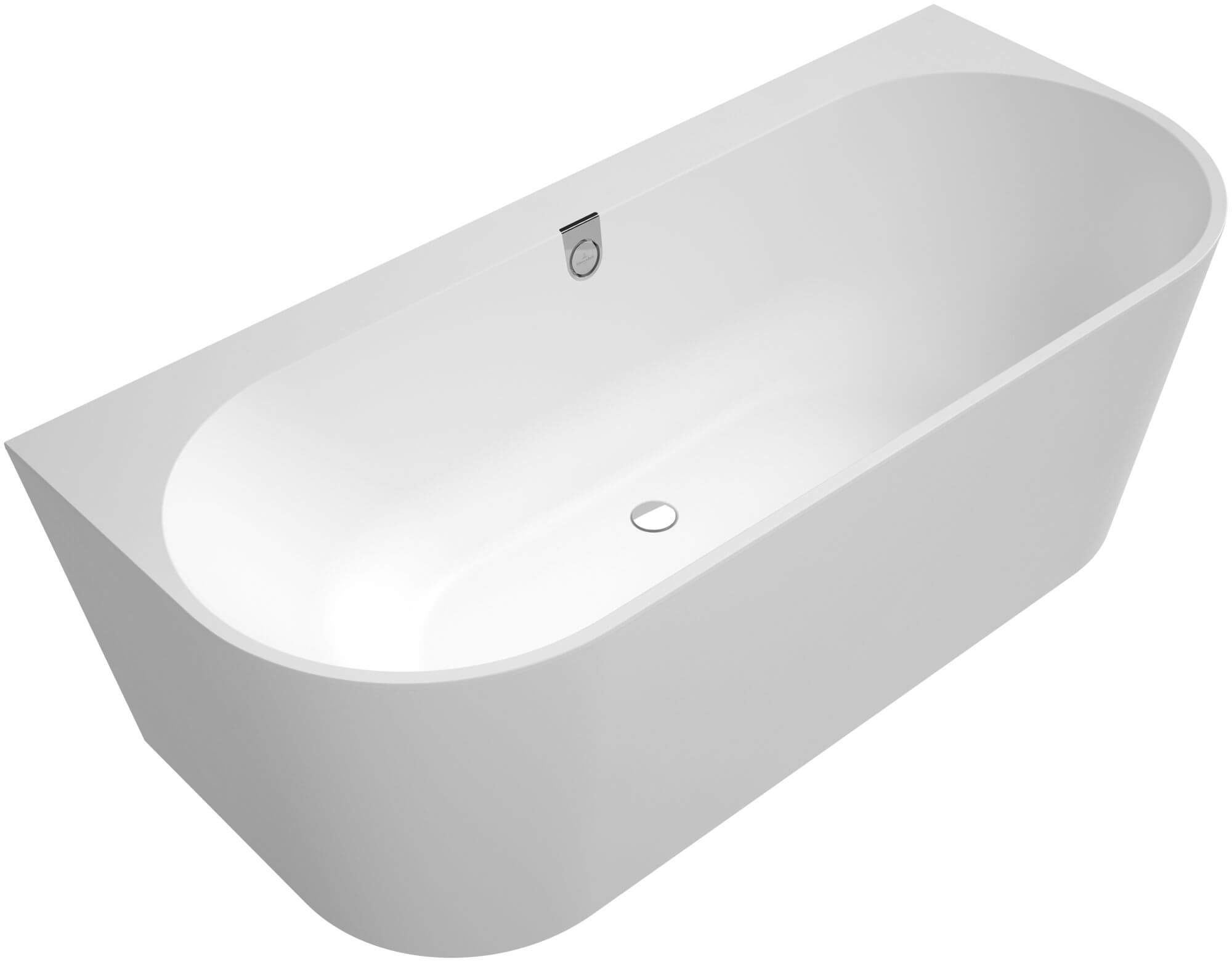 Villeroy & Boch Oberon Vorwand-Badewanne 180x80 cm oval weiß UBQ180OBR9CD00V-RW