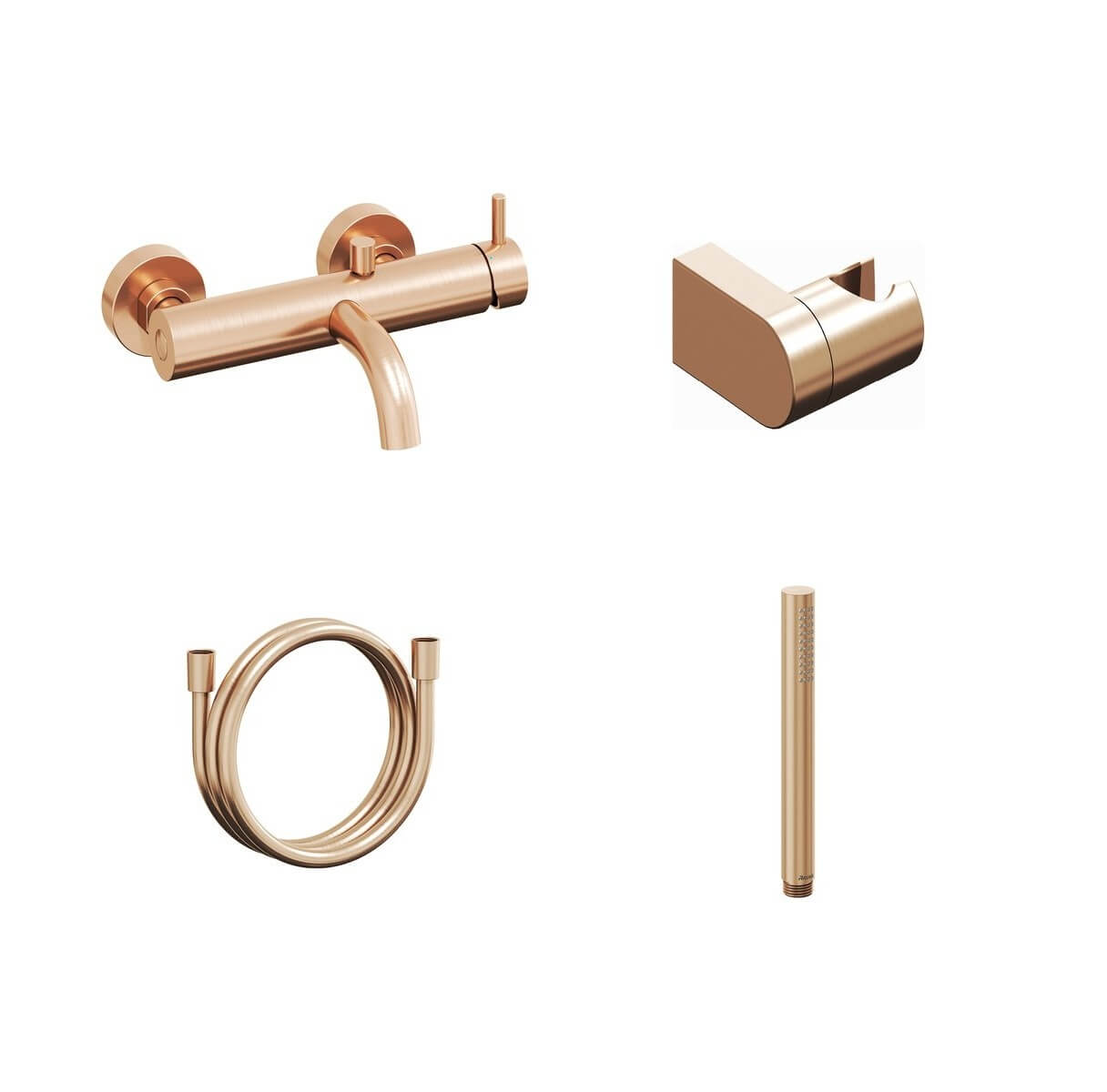 Ravak Espirit Badewannen- und Duscharmatur Wandmontage gold X07S127