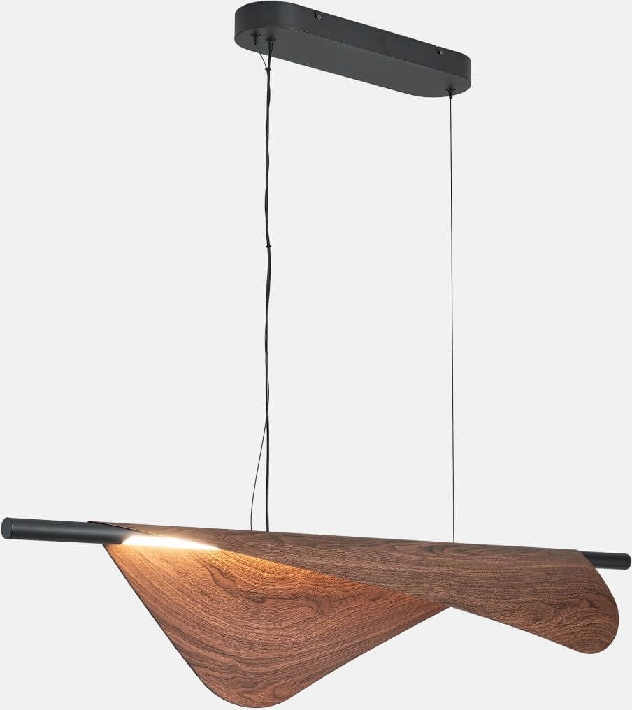Altavola Design Nakama Pendelleuchte 1x13 W schwarz-holz LA02/P_100_BW
