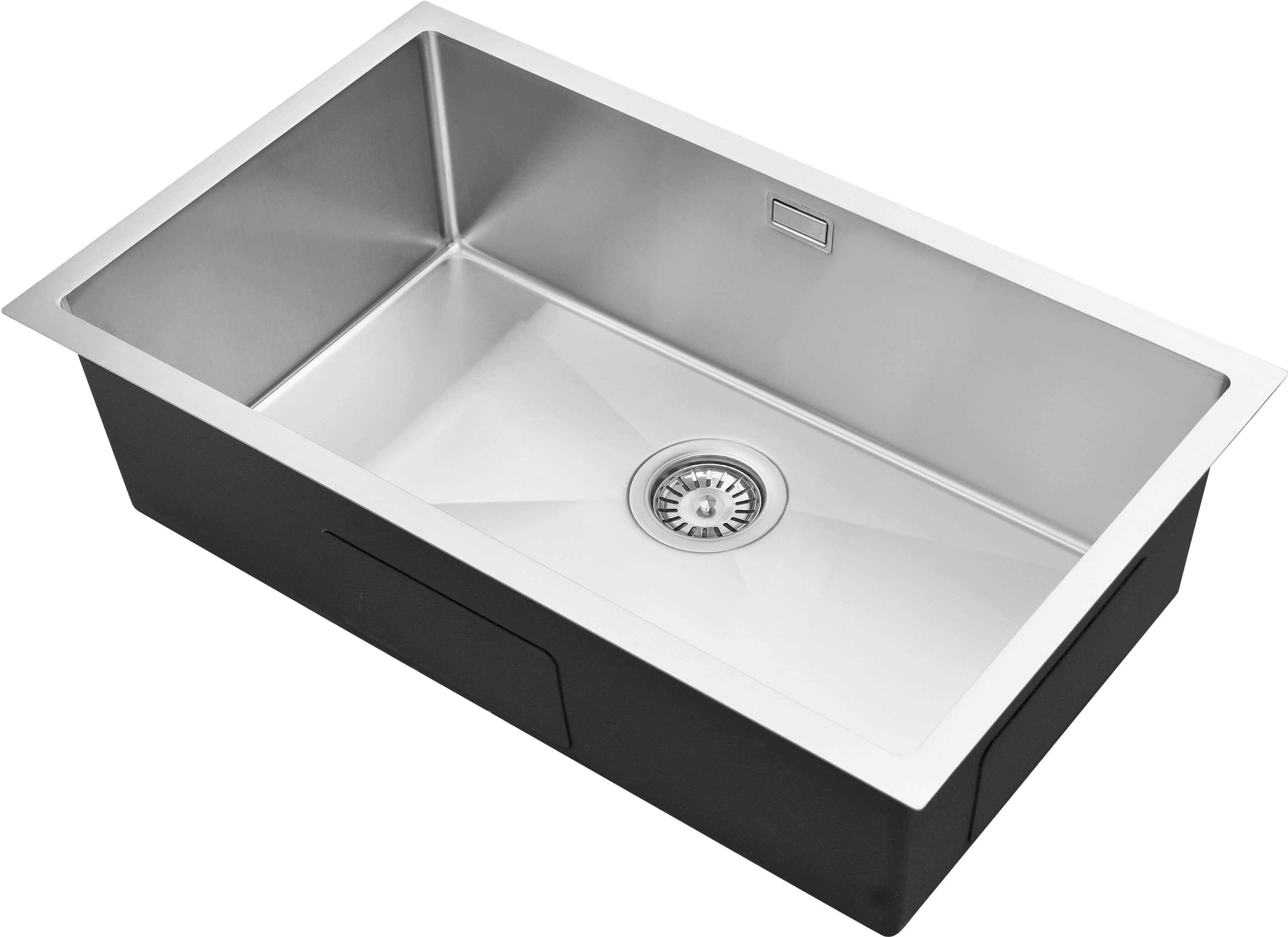 Ruvetti Stelio Edelstahlspüle 74x44 cm stahl 5001S_BS80_P