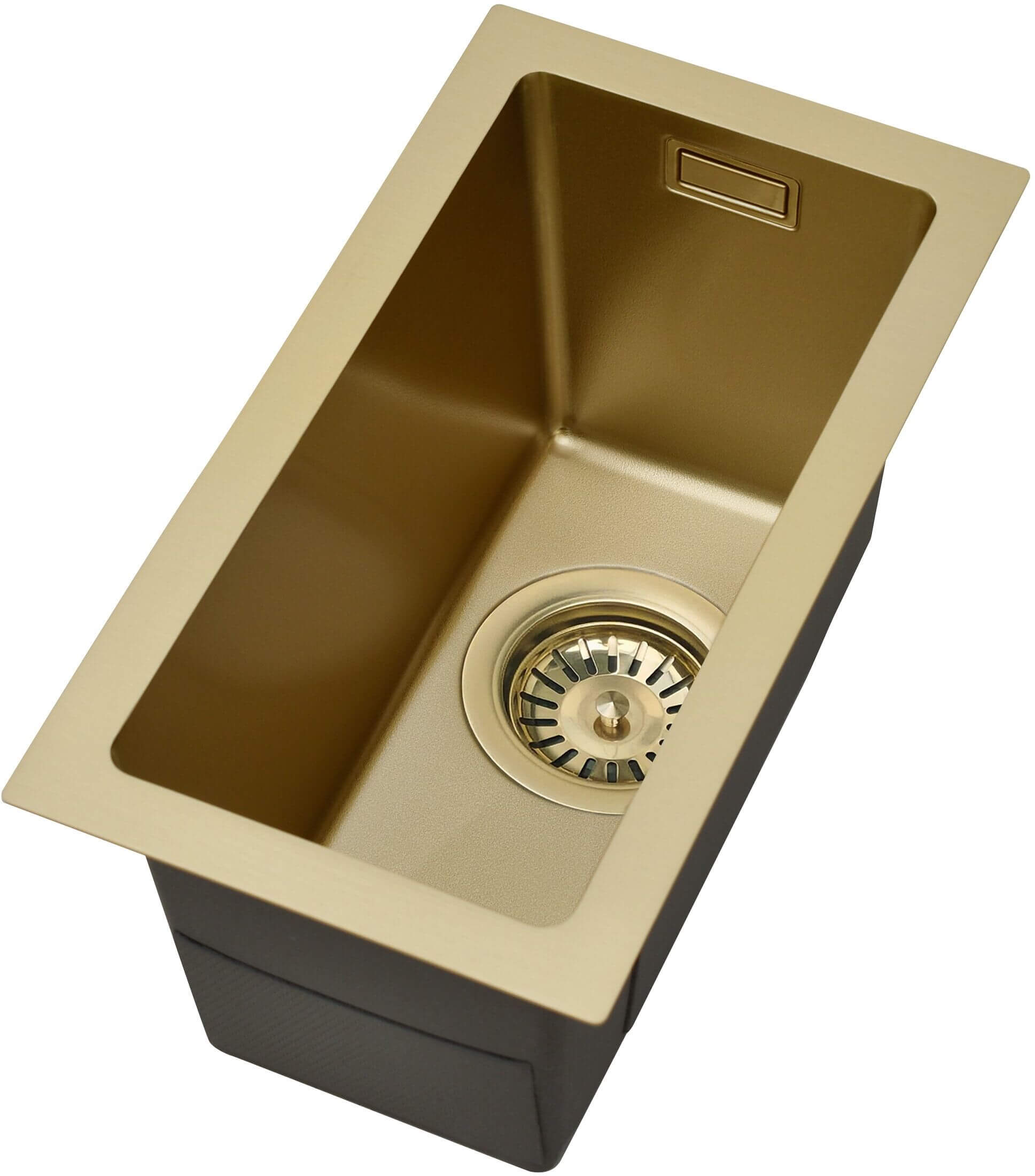 Ruvetti Stelio Edelstahlspüle 40x22 cm gold 5001S_MINI_PVD_CH_P