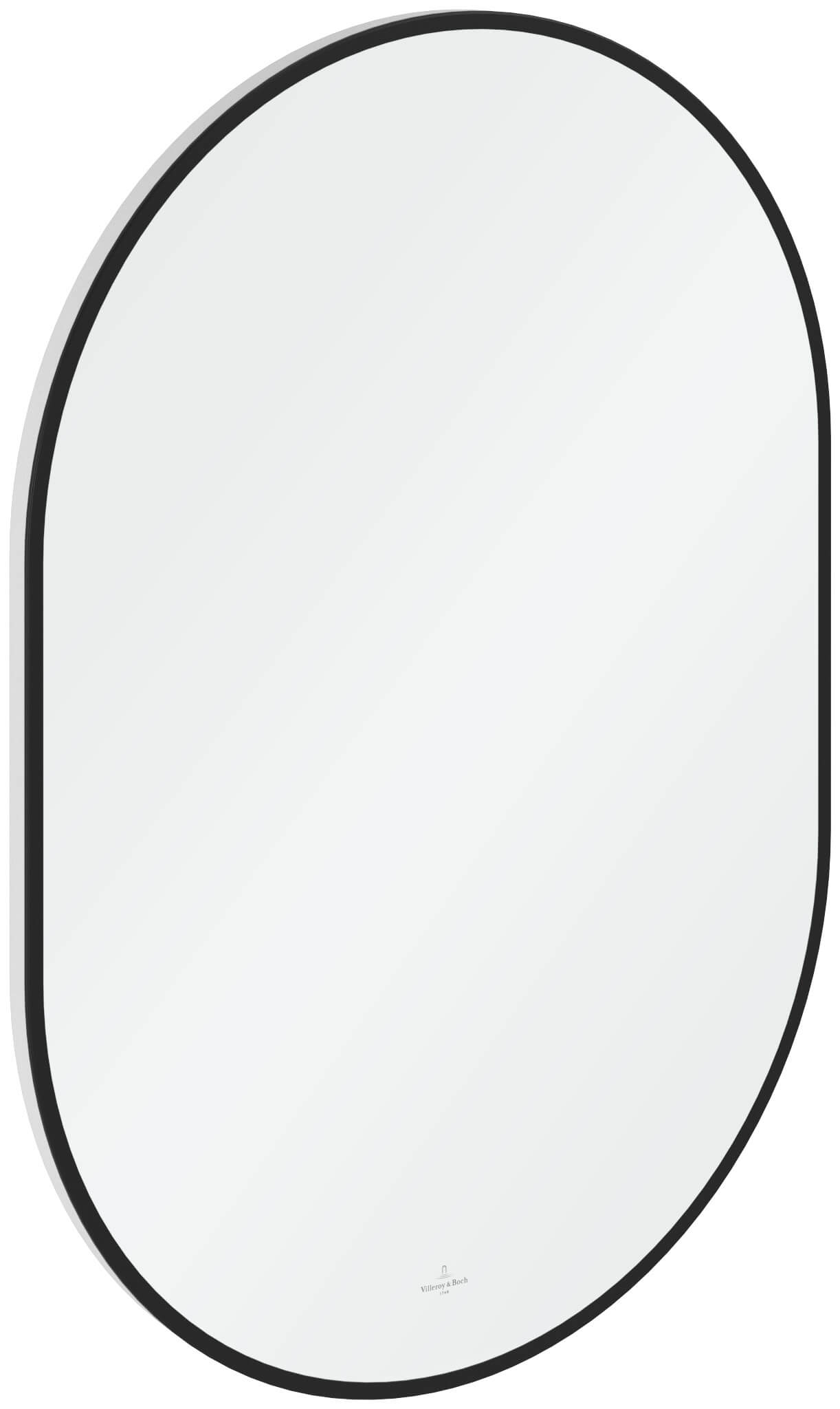 Villeroy & Boch Spiegel 60x85 cm oval mit Beleuchtung schwarz A4876000