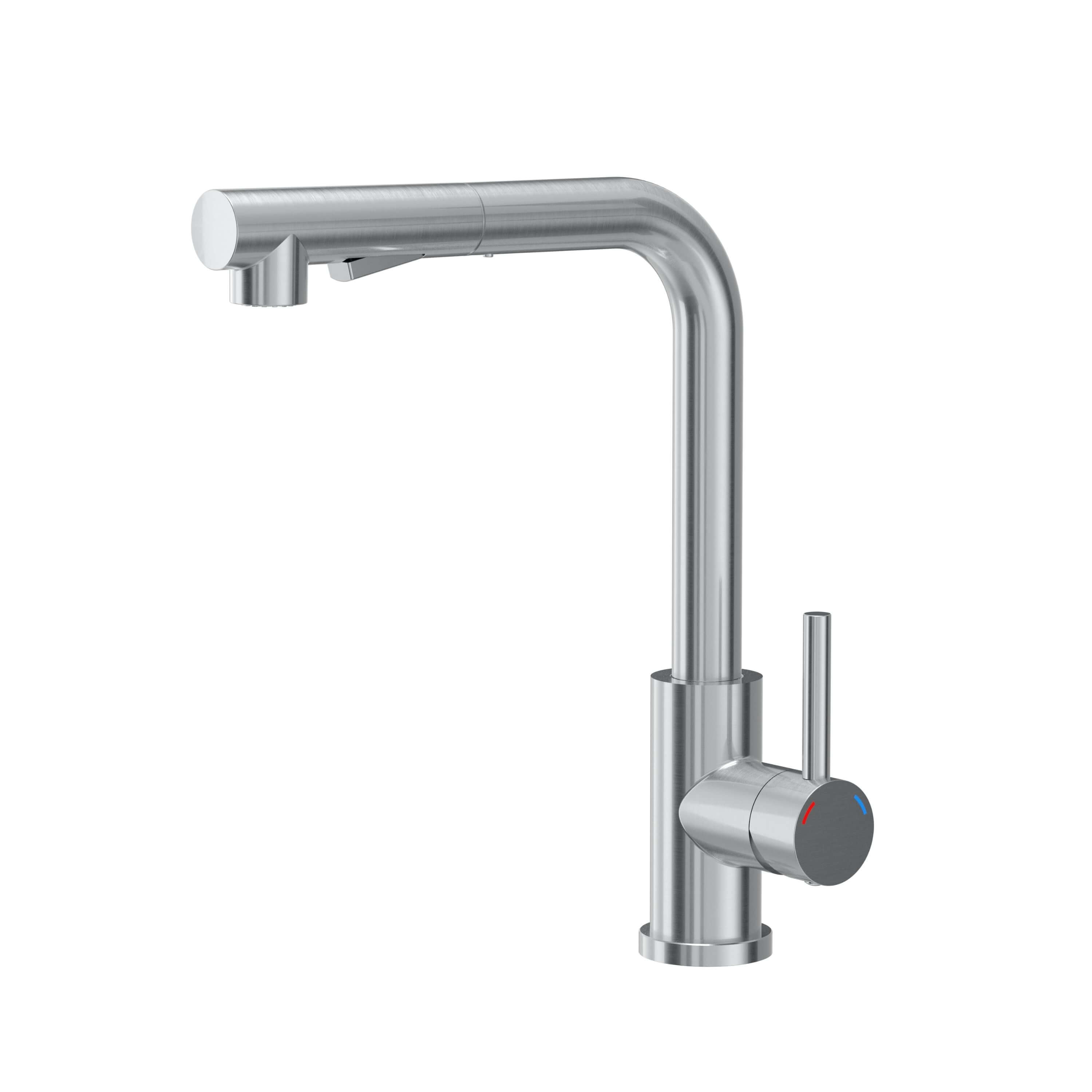 Quadron Nicki Küchenarmatur Stehend edelstahl 3673503A_BS