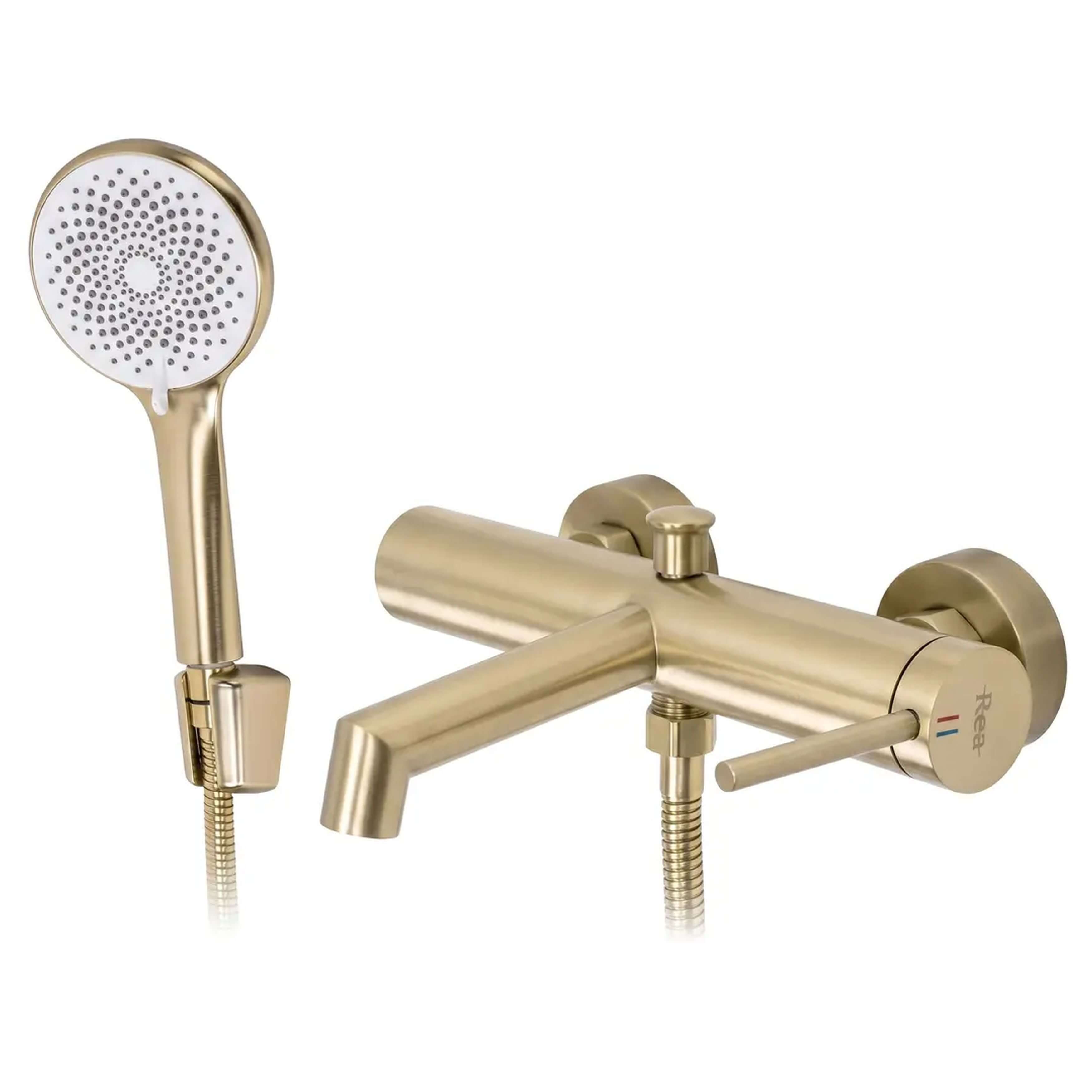 Rea Foss Badewannen- und Duscharmatur Wandmontage gold REA-B6890