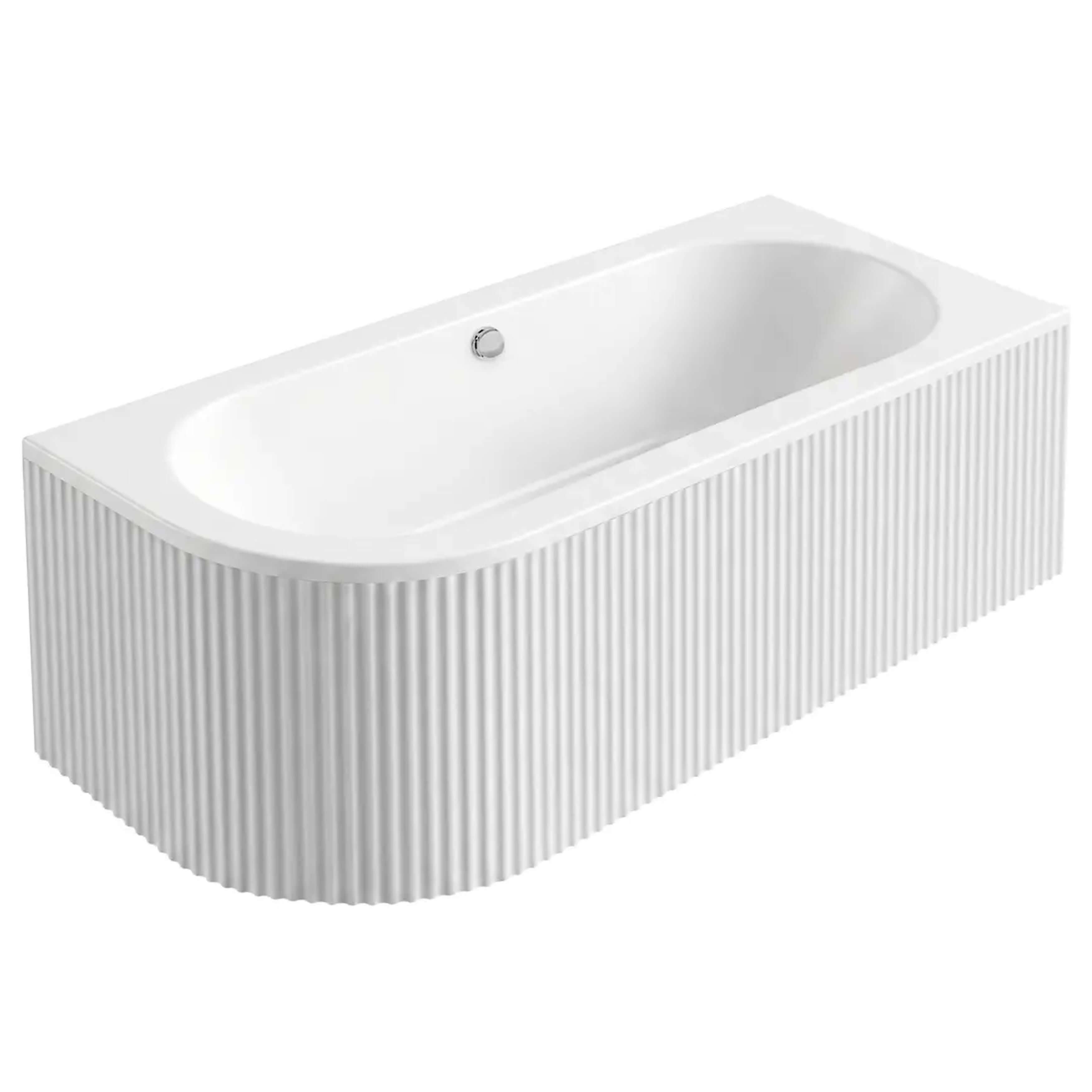 Rea Orion Eckbadewanne 169.5x75 cm rechtsseitig weiß REA-W0076