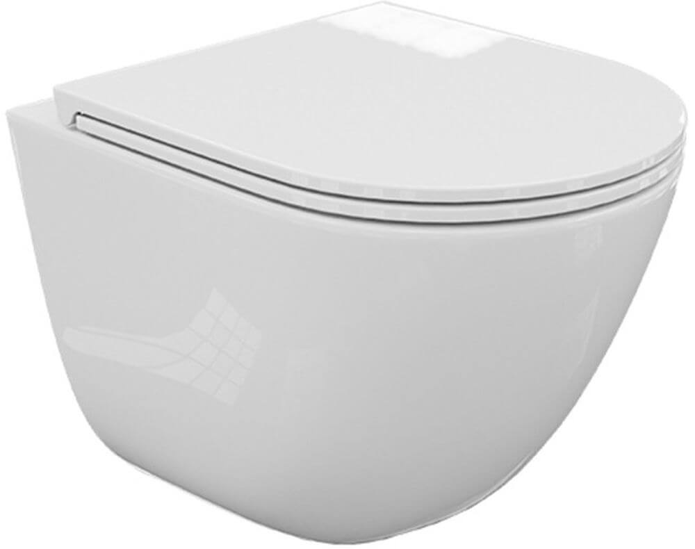 LaVita Monobowl 3.0 WC-Becken mit Absenkautomatik-Sitz hängend Spülrandlos weiß Glanz 5900378343486