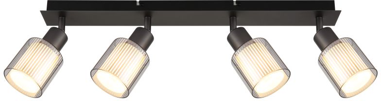Globo Lighting Villegas Deckenlampe 4x25 W schwarz 54456-4