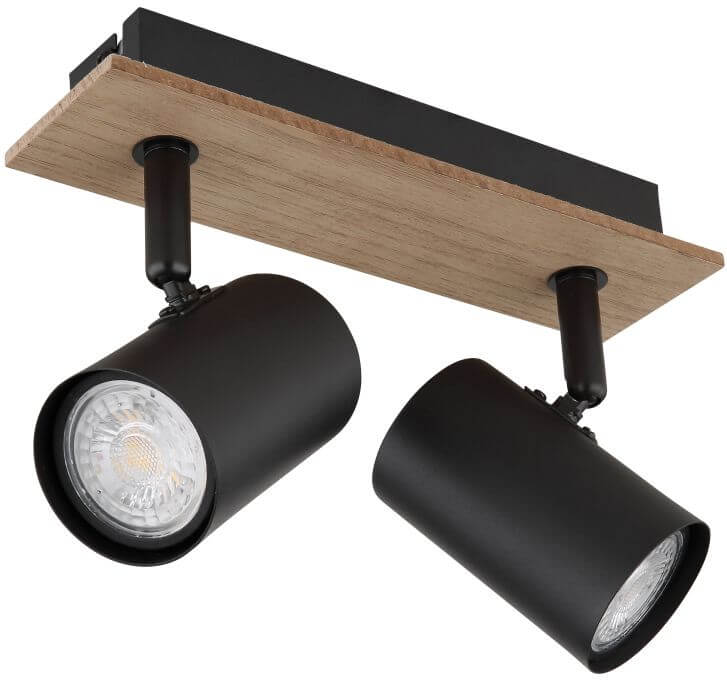Globo Lighting Linca Deckenlampe 2x25 W schwarz 57905-2