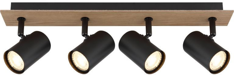 Globo Lighting Linca Deckenlampe 4x25 W schwarz 57905-4