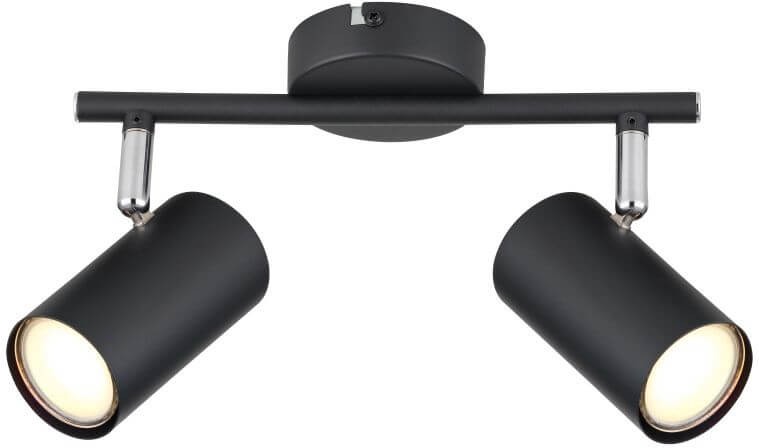 Globo Lighting Allvi Deckenlampe 2x25 W schwarz 57914-2